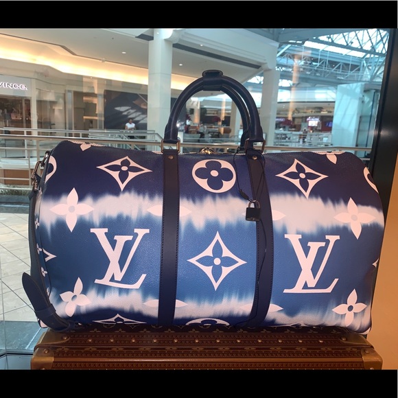 NEW Louis Vuitton M45117 ESCALE KEEPALL BANDOULIÈRE 50 - Picture 10 of 12